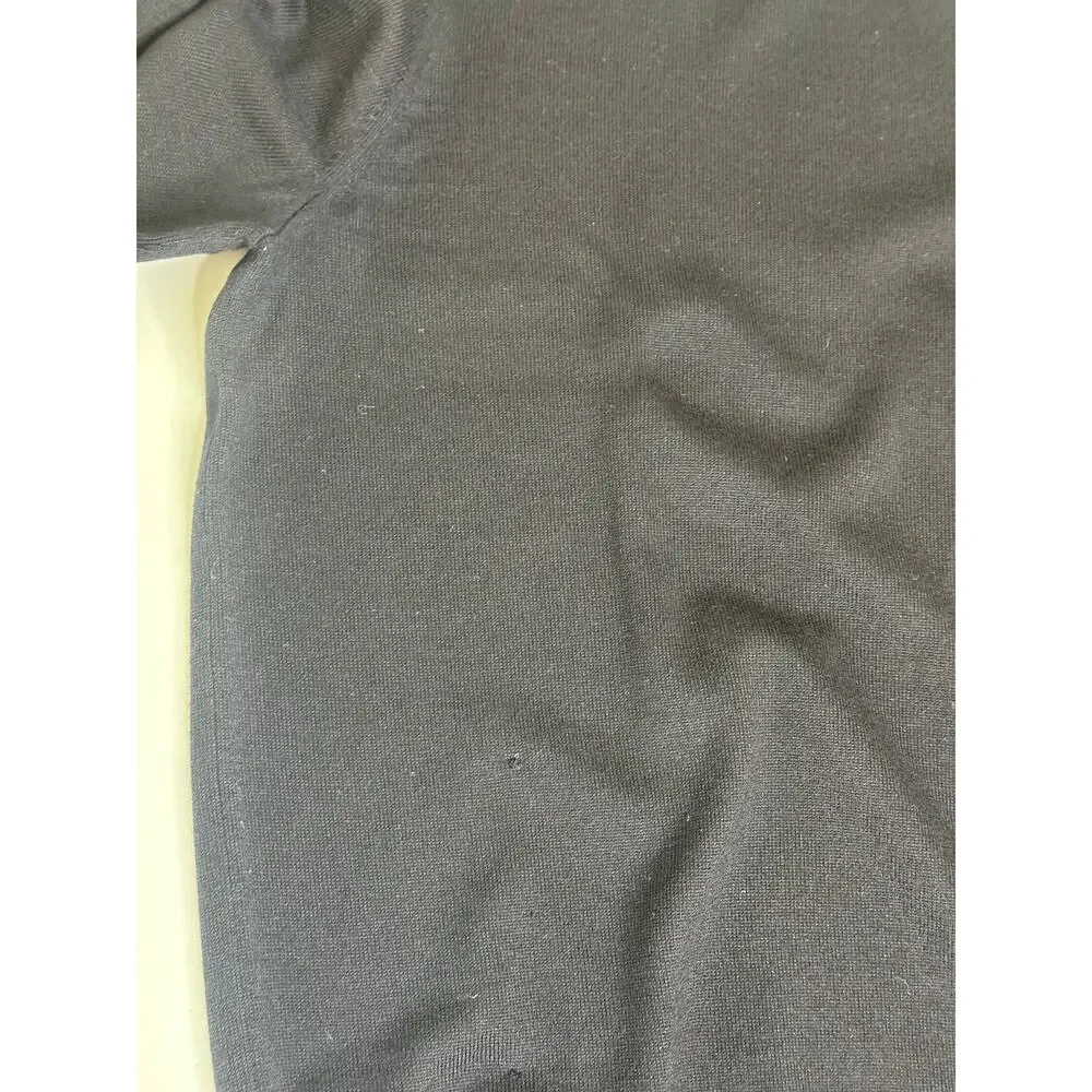 Bloomingdale's Men's 100% Merino Wool Sweater Dark Navy Blue XL Crew Neck Soft